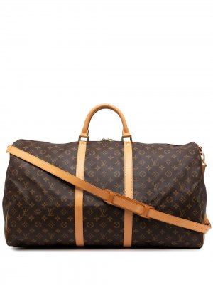 Дорожная сумка Keepall 60 Bandouliere 2000-х годов Louis Vuitton. Цвет: коричневый