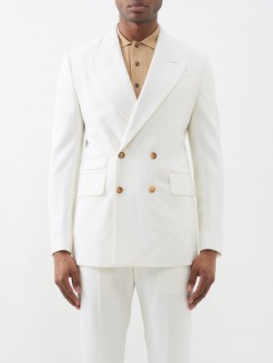 Двубортный шерстяной пиджак narciso , белый Gabriela Hearst