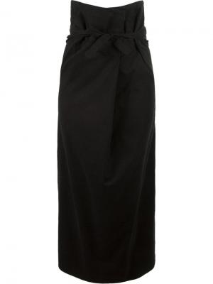 Длинная юбка А-образного кроя Uma. Цвет: чёрный