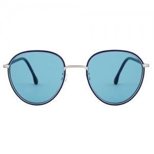 Солнцезащитные очки Paul Smith, овальные, оправа: пластик, с защитой от УФ, для мужчин, синий SMITH