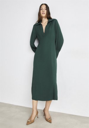 Летнее платье HIGH CUFF DRESS GANT, зеленый тартан Gant