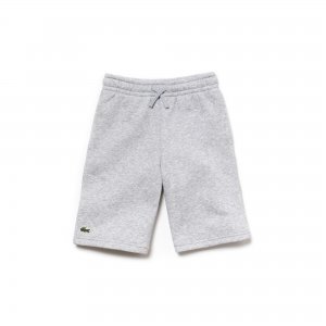 Брюки и шорты Хлопковые флисовые для мальчиков SPORT Tennis Lacoste. Цвет: серый