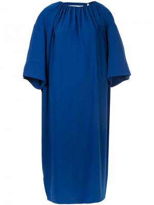 Расклешенный комбинезон-платье Astraet. Цвет: синий