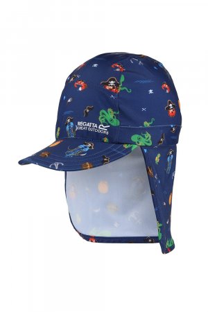 Защитная шапочка для шеи с солнцезащитным козырьком «Protect» , синий Regatta