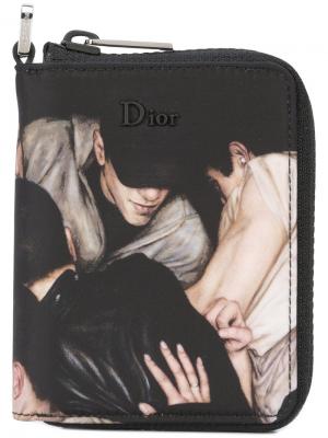 Кошелек с фото-принтом Dior Homme. Цвет: чёрный