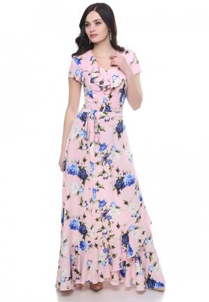 Платье Olivegrey HISER. Цвет: розовый