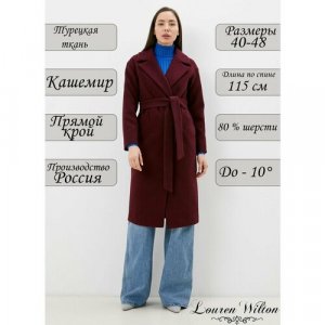 Пальто , размер 42, бордовый Louren Wilton. Цвет: бордовый