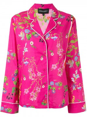 Пижамный топ с цветочным принтом Cynthia Rowley. Цвет: розовый