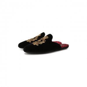 Домашние туфли Marcelo Dolce & Gabbana. Цвет: чёрный