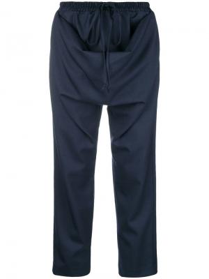 Укороченные брюки с талией на шнурке Vivienne Westwood. Цвет: синий