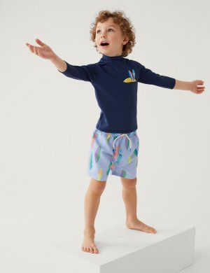 Комплект для плавания с доской серфинга, 2 предмета (2–8 лет) , синий микс Marks & Spencer