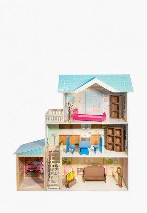 Дом для куклы Paremo Беатрис Гранд, с мебелью 11 предметов, кукол 30 см. Цвет: разноцветный