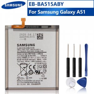 Оригинальный сменный аккумулятор EB-BA515ABY для Galaxy A51 SM-A515 SM-A515F/DSM SM-A515F SM-A515U Аккумуляторы телефонов 4000 мАч Samsung