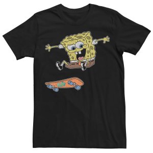 Мужская футболка для катания на скейтборде «Губка Боб Квадратные Штаны» Nickelodeon