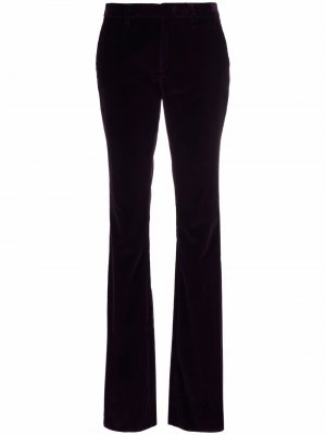 Расклешенные бархатные брюки ETRO. Цвет: фиолетовый