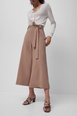 Коричневая юбка и брюки с поясом , коричневый French Connection