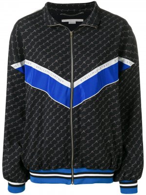Спортивная куртка с монограммами Stella McCartney. Цвет: синий