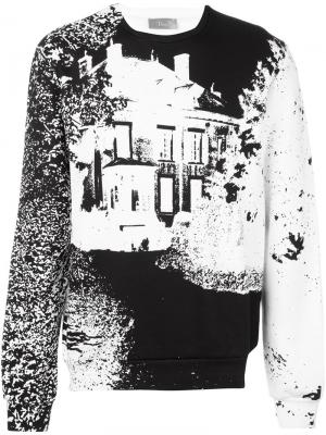 Толстовка с принтом дома Dior Homme. Цвет: чёрный