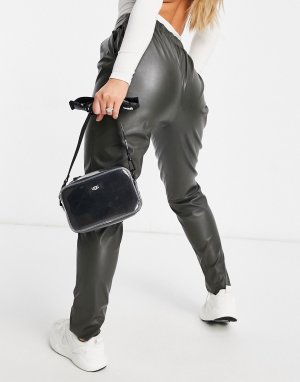 Черная прозрачная сумка через плечо с подкладкой из овчины и ремешком Janey II-Черный цвет UGG