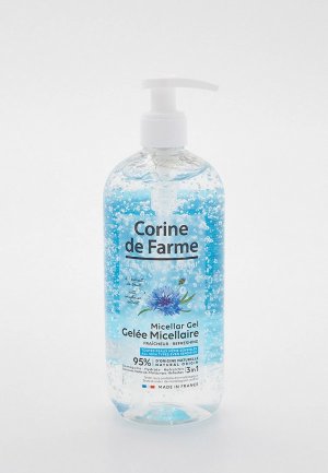 Гель для лица Corine de Farme мицеллярный очищающий, 500 мл. Цвет: прозрачный