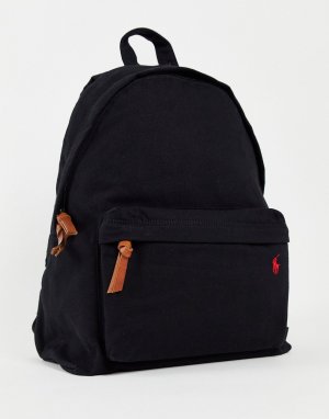 Черный рюкзак из парусины с логотипом -Черный цвет Polo Ralph Lauren