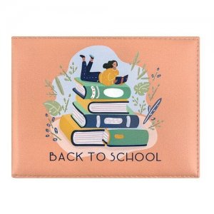 Обложка на зачетную книжку Back to school (иск. кожа) Kawaii Factory
