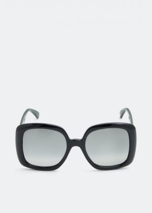 Солнцезащитные очки Square, черный Gucci
