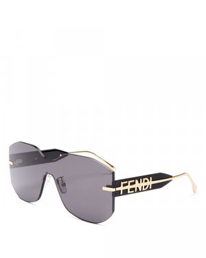 Солнцезащитные очки-щит, 144 мм , цвет Gold Fendi