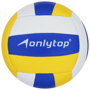Мяч волейбольный, детский, пвх, машинная сшивка, 18 панелей, размер 2 ONLYTOP