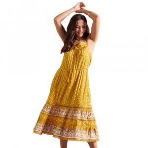 Короткое платье Ameera Cami, желтый Superdry