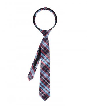 Классический клетчатый галстук с застежкой-молнией для мальчиков, мультиколор Tommy Hilfiger