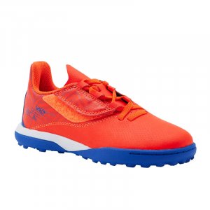 Детские футбольные мультикамовые кроссовки TF Velcro ‒ Viralto I Easy Turf оранжевый/синий KIPSTA, цвет orange Kipsta