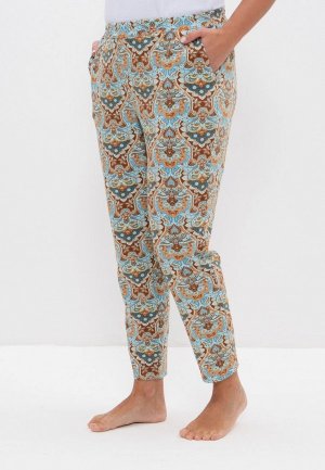 Брюки домашние Cleo. Цвет: разноцветный