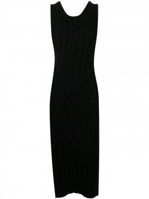 Платье фактурной вязки Telfar. Цвет: черный