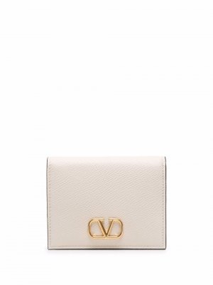 Бумажник с логотипом VLogo Signature Valentino Garavani. Цвет: бежевый