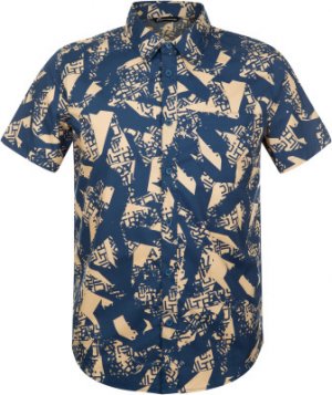 Рубашка с коротким рукавом мужская, размер 54 Outventure. Цвет: бежевый