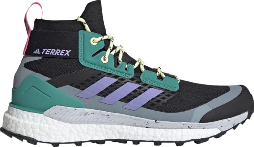 Ботинки Terrex Free Hiker 'Core Black Glory Green', черный Adidas