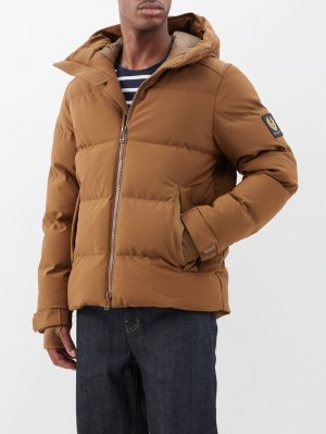 Стеганое пуховое пальто pulse с капюшоном , коричневый Belstaff