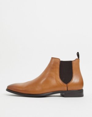 Светло-коричневые кожаные ботинки челси -Коричневый цвет ALDO