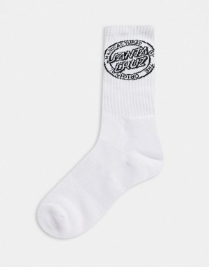 Santa MFG Dot sock in white-Белый Cruz
