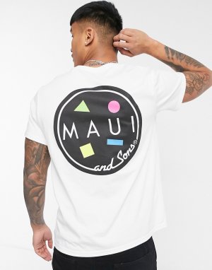 Белая oversized-футболка Classic Cookie-Белый Maui & Sons