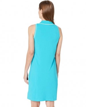 Платье U.S. POLO ASSN. Sleeveless Split-Neck Dress, цвет Scuba Blue