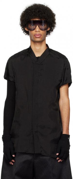 Черная рубашка для гольфа , цвет Black Rick Owens