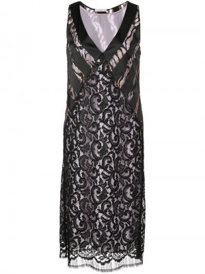 Платье с кружевными вставками Tome. Цвет: черный