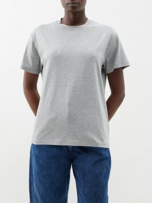 Идеальная футболка из хлопкового трикотажа , серый Studio Nicholson
