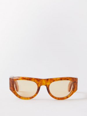 Солнцезащитные очки clyde черепаховой расцветки из ацетата круглой оправы , коричневый Jacques Marie Mage