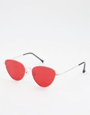 Солнцезащитные очки с красными стеклами -Красный AJ Morgan