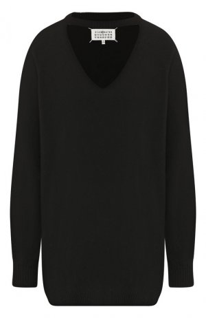 Кашемировый пуловер Maison Margiela. Цвет: черный