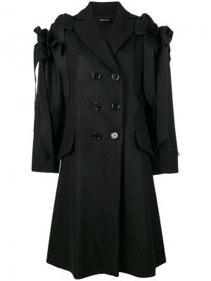 Пальто с бантами Simone Rocha. Цвет: черный
