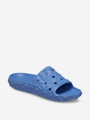 Шлепанцы женские Classic Geometric Slide V2, Синий Crocs. Цвет: синий